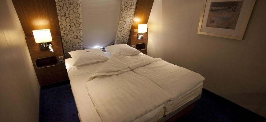 Captain's cabin on Stena Line ferry to Holland