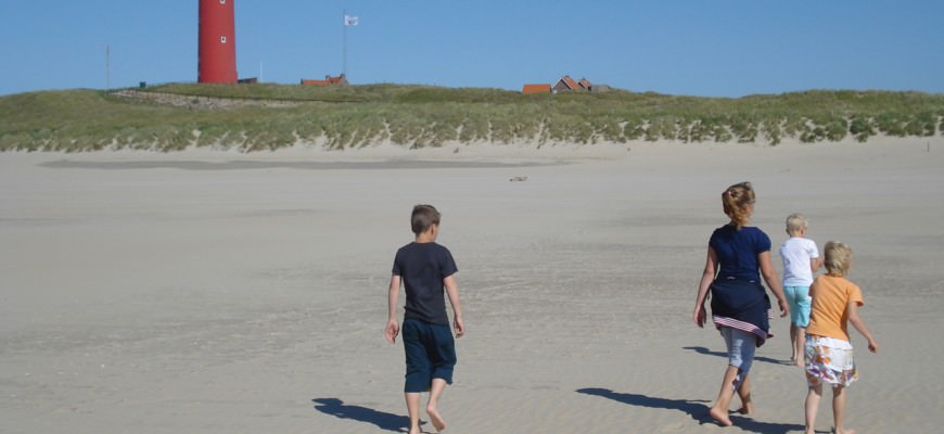 Lighthouse at Texel on the Dutch Coast